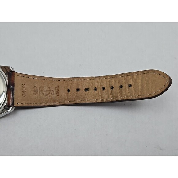 Juicy Couture Brown Dial Fluted Bezel Leather Strap Quartz Watch New Battery